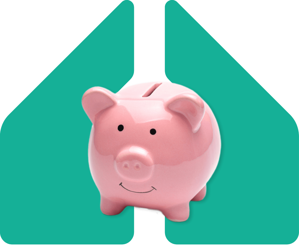 Image showing a piggy bank in a pair of speech marks