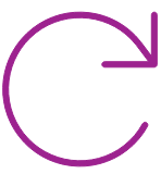 Icon showing a circular arrow