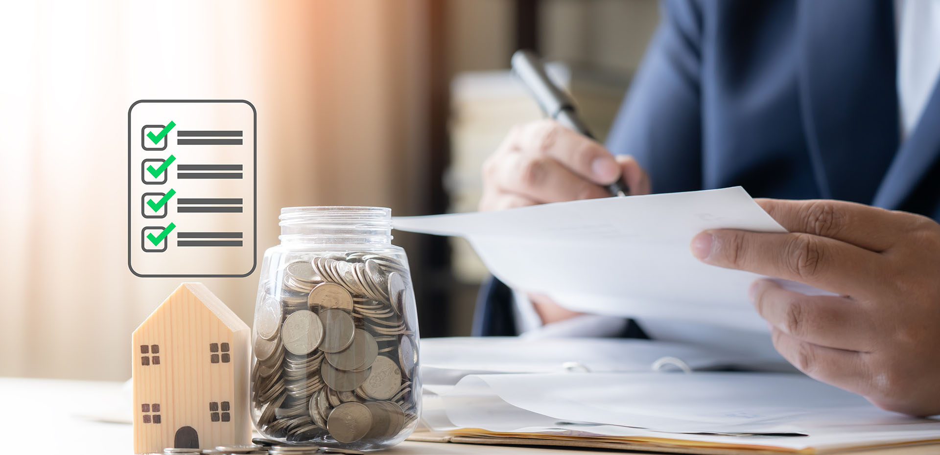 Image showing a close up of a mortgage broker
