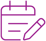 Icon showing a trading diary icon