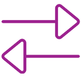 Icon showing 2 arrrows