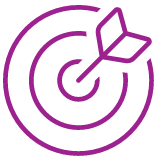 Icon showing a target