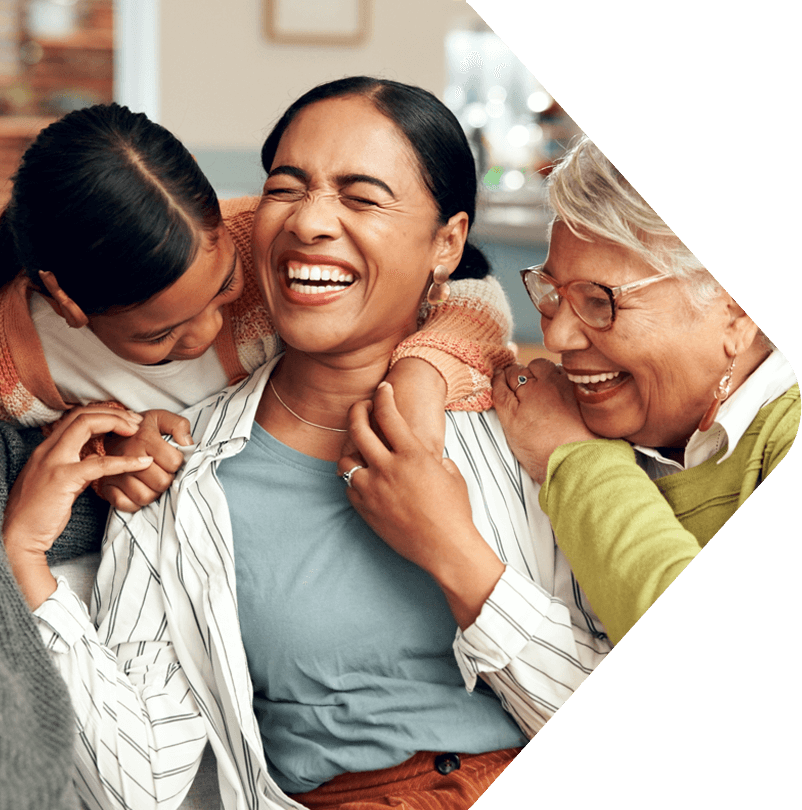 image showing family laughing