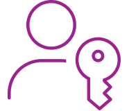 image showing a user icon and a key