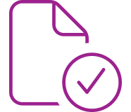 image showing a file and a round check box