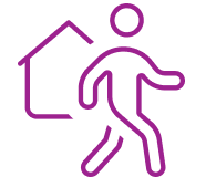 image showing a house and a human icon