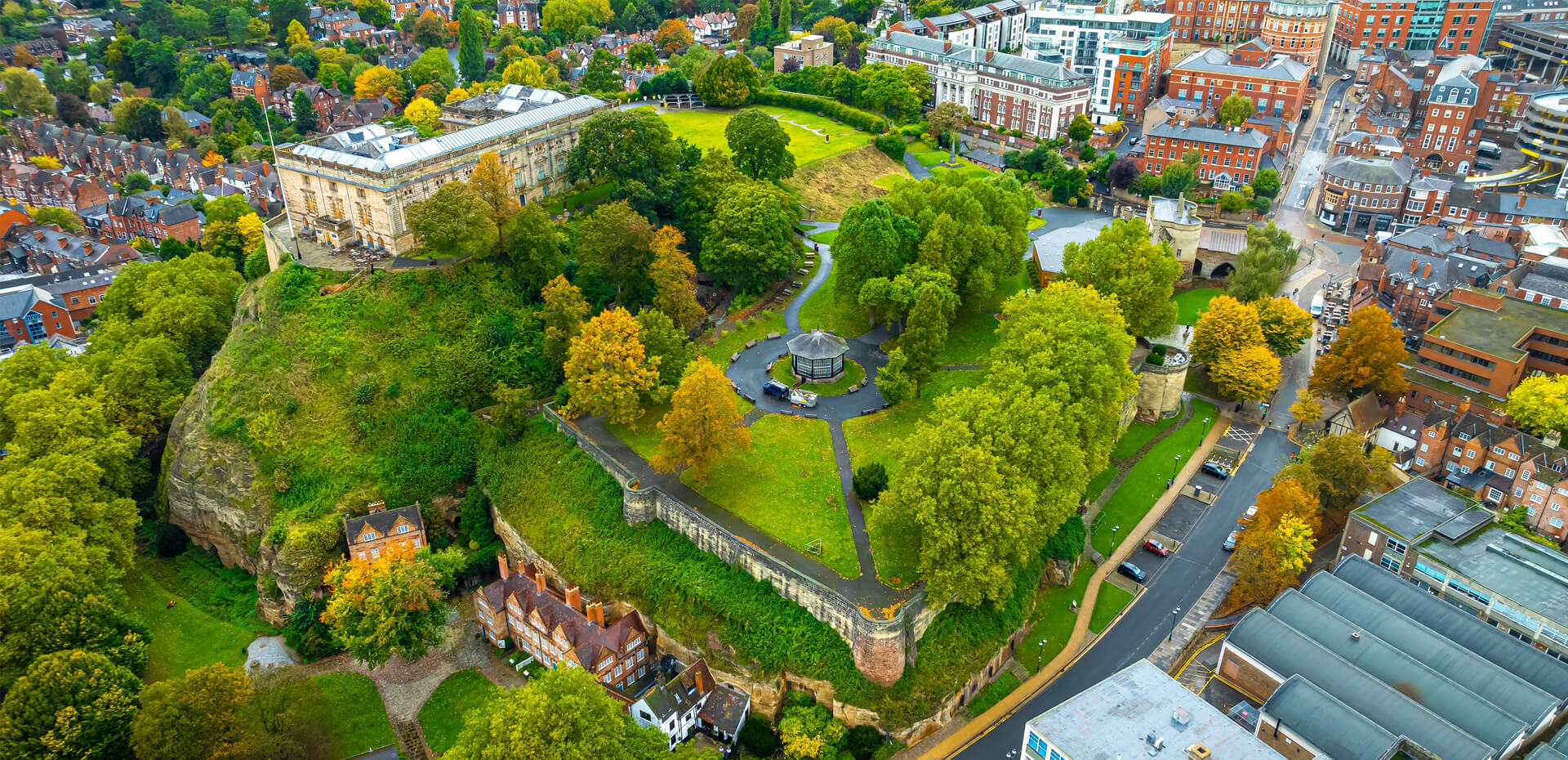 image showing Nottingham from above