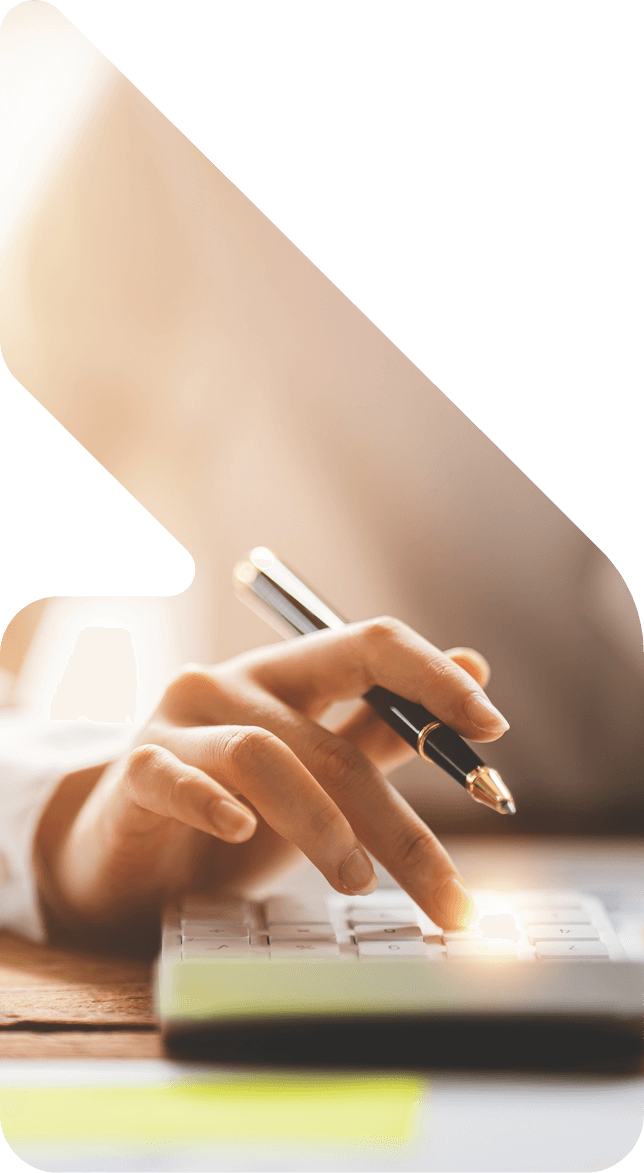 image showing a lady calculating