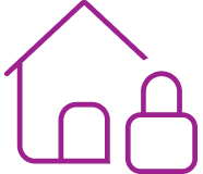 house with a padlock