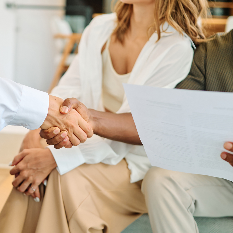 image showing a young couple happy with mortgage