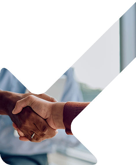Image showing a close up of two people shaking hands