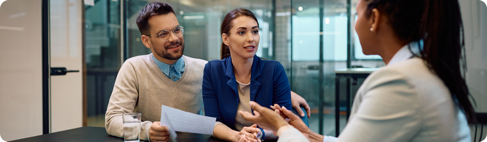 Image showing a couple in a meeting with an adviser