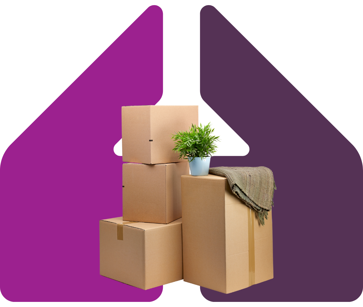 Image showing a pile of boxes