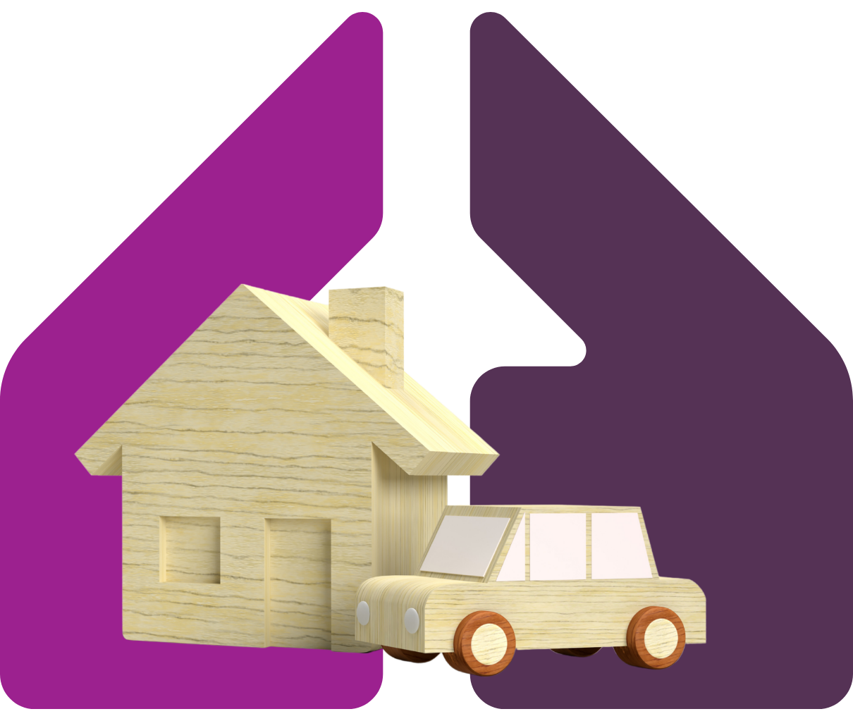 Image showing a model house with a model car