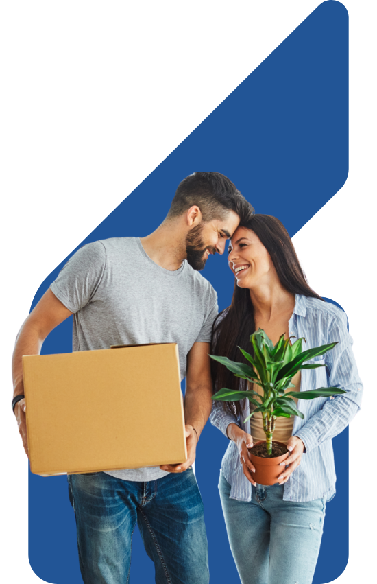 Image showing a couple carrying boxes