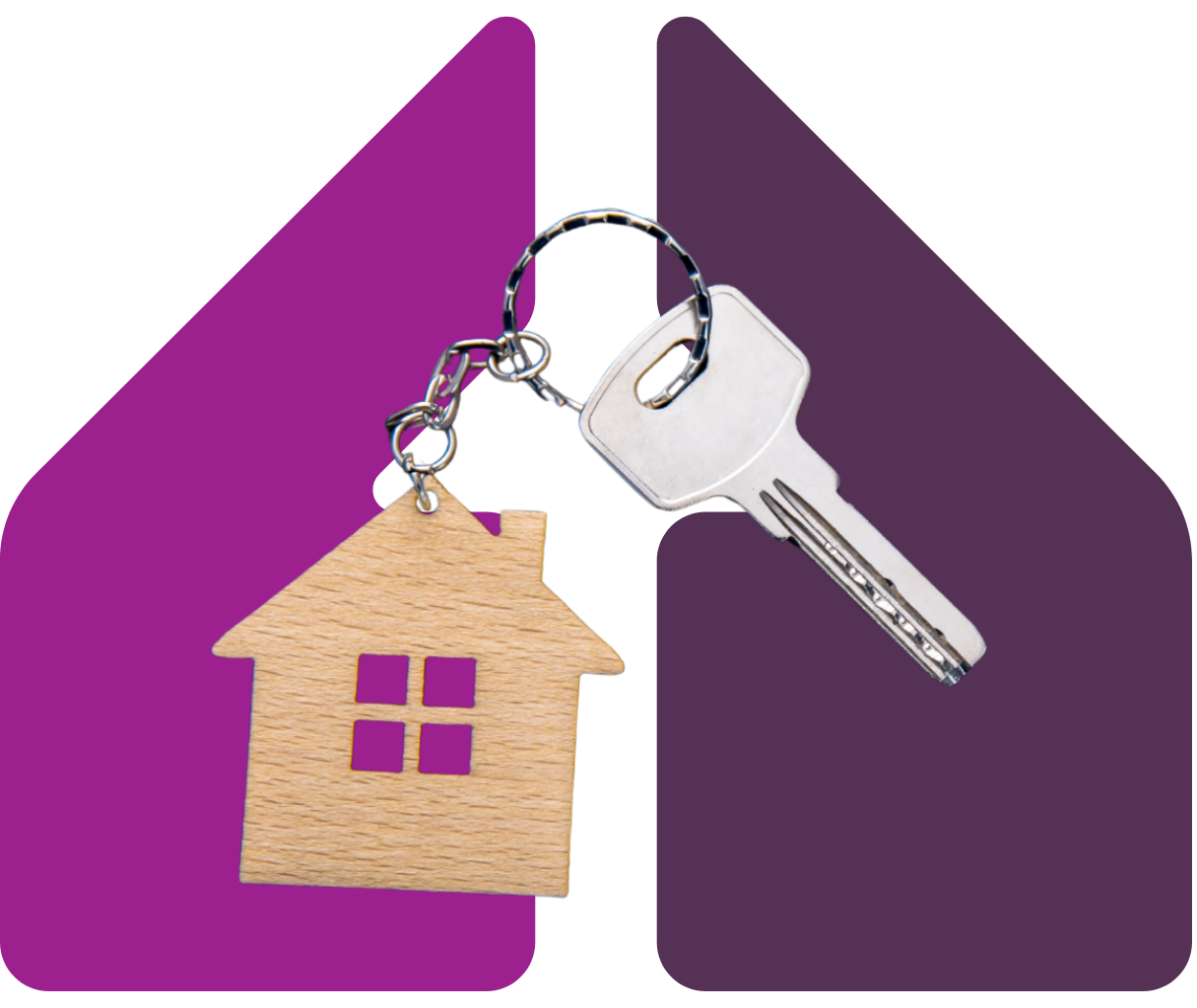 Image showing a model house keyring