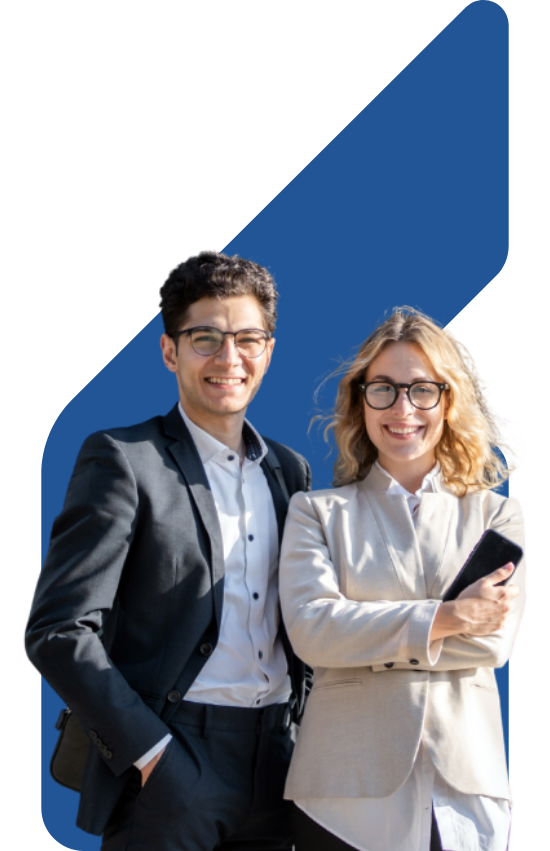 Image showing smiling business people