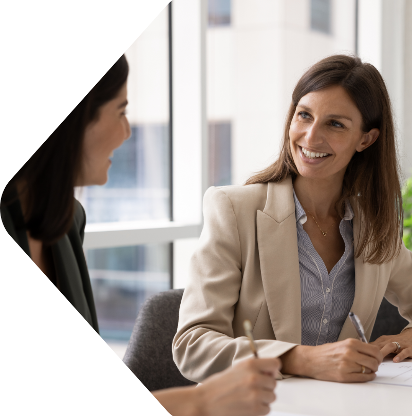 Image showing a woman in a meeting with an adviser