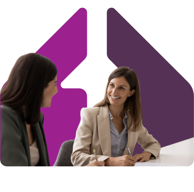 Image showing a woman in a meeting with an adviser