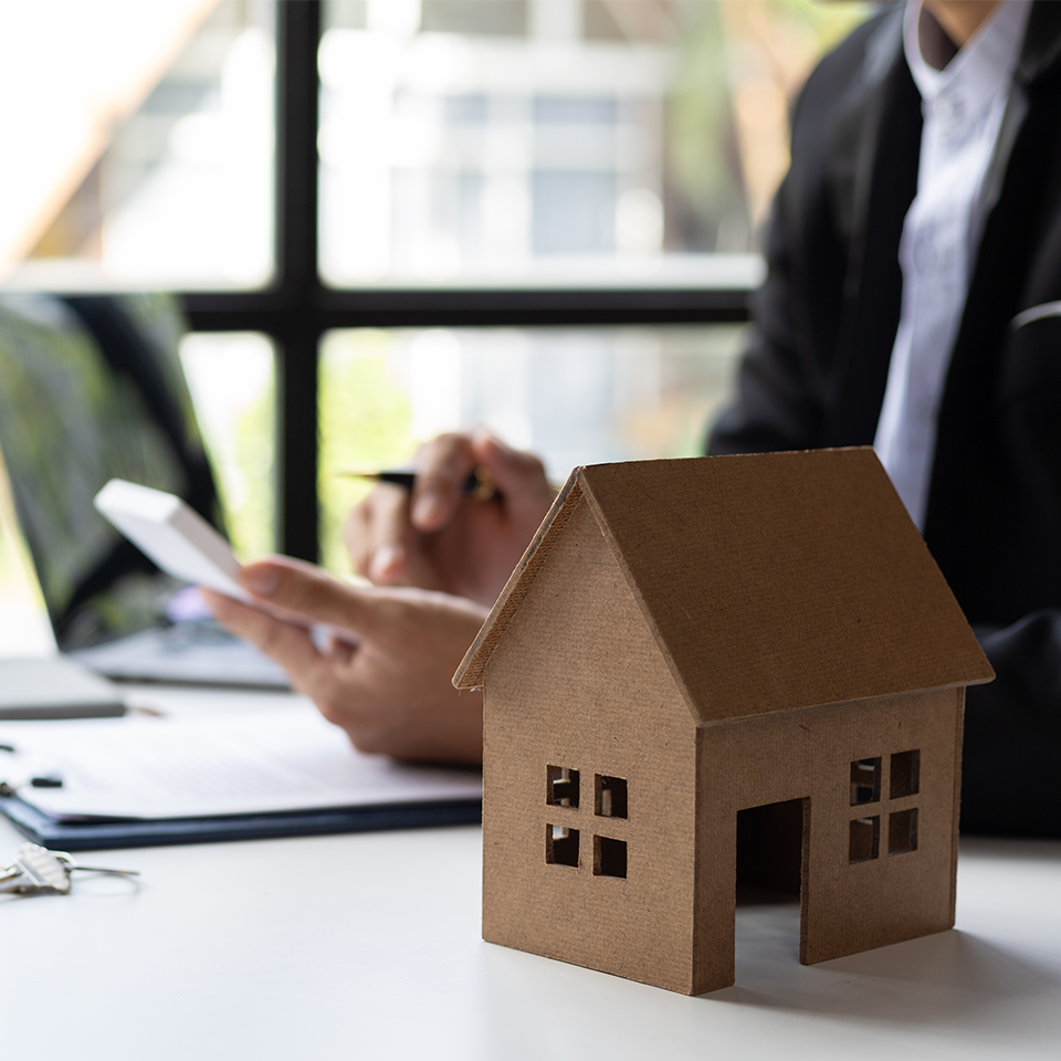 Image showing a close up of a model house