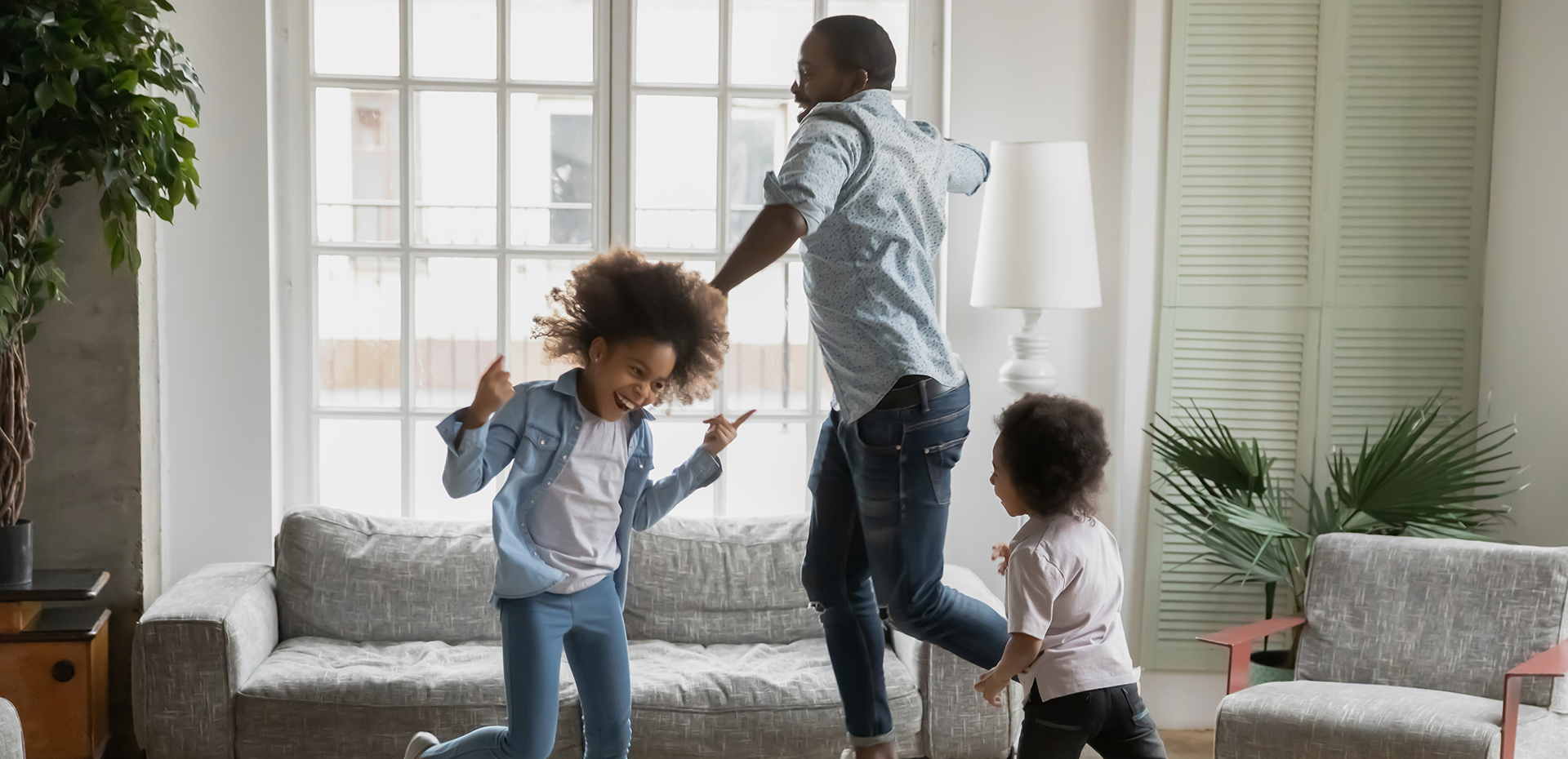 Image showing a family dancing together